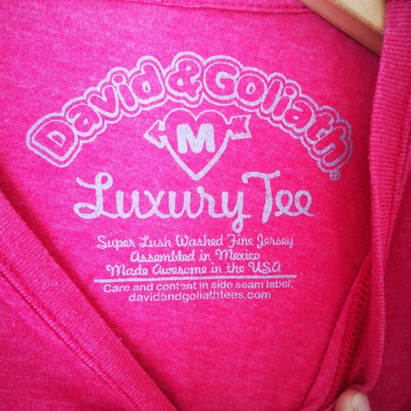 David and Goliath Tee Size Medium - Picture 4 of 5